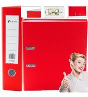 Segregator A4/75mm czerwony