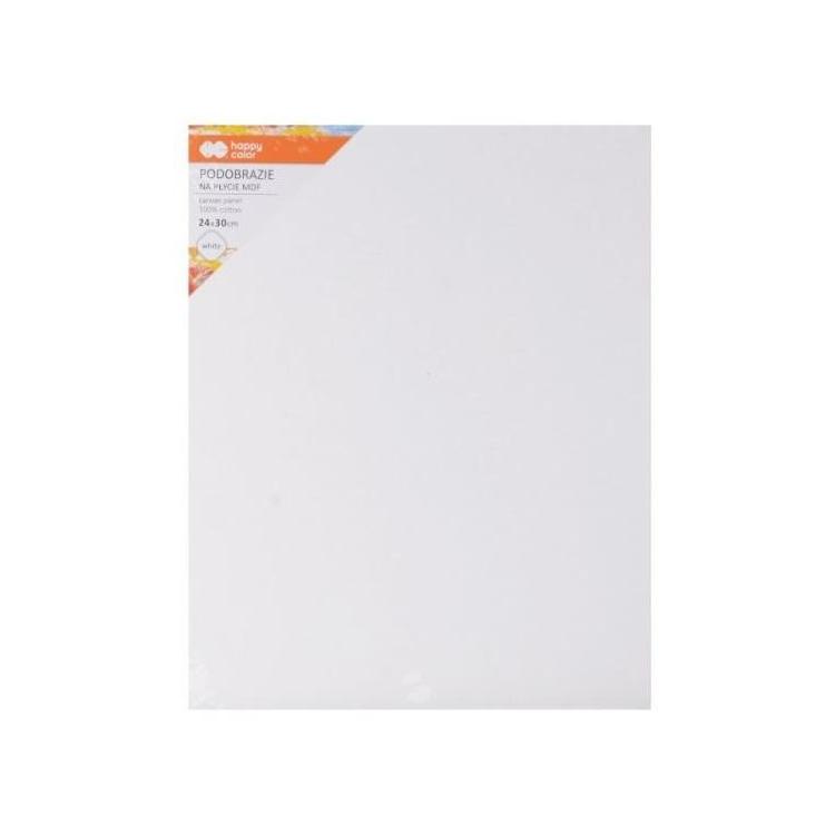 Podobrazie bawełniane 24x30cm białe HAPPY COLOR