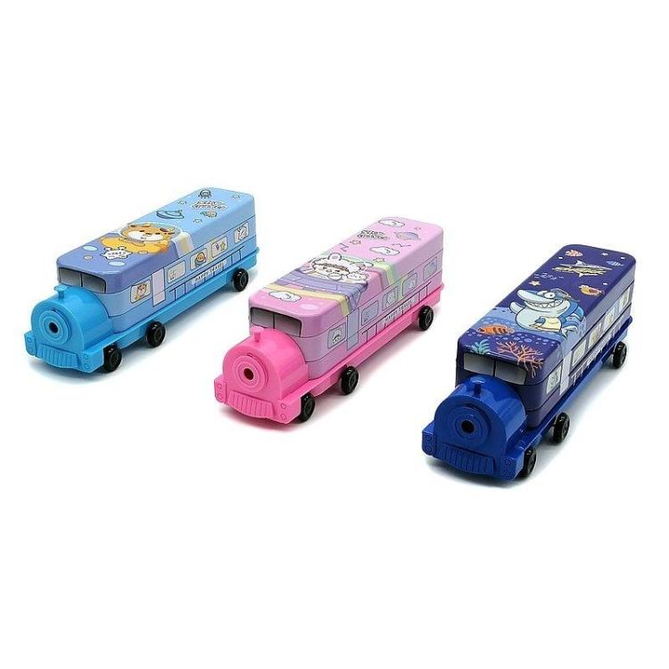 Piórnik autobus metalowy z temperówką metal MIX