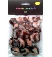 Pompony zwierzęce 25-40mm 21szt