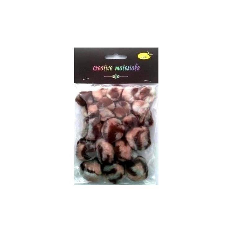 Pompony zwierzęce 25-40mm 21szt