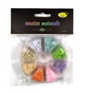 Cekiny 8 kolorów pastelowych 6mm 40g