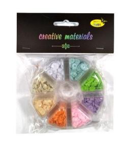 Cekiny 8 kolorów pastelowych 6mm 40g