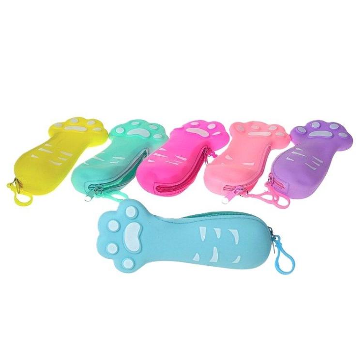 Piórnik łapka kota silikonowy MIX