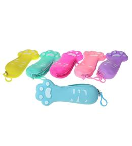 Piórnik łapka kota silikonowy MIX