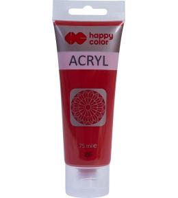Farba akrylowa 75ml ciemno czerwona HAPPY COLOR