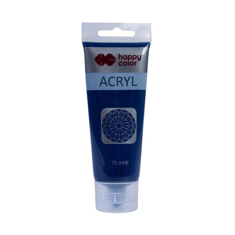 Farba akrylowa 75ml granatowy HAPPY COLOR
