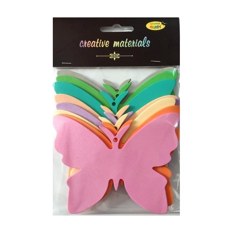Motyle z pianki 11,5x8,5cm 8szt