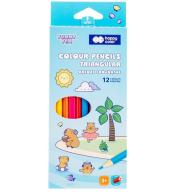 Kredki drewniane trójk. Yummy Yum Kapibara 12 kol.