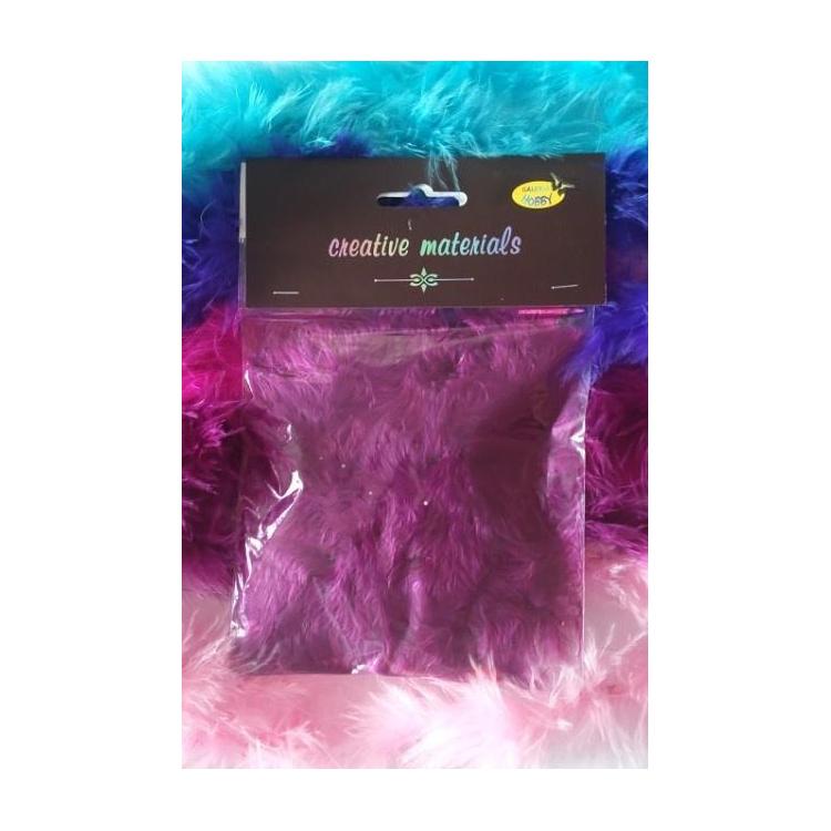 Girlanda z piór bordowa 2m