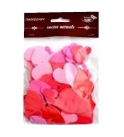 Serca czerwono-różowe 88szt