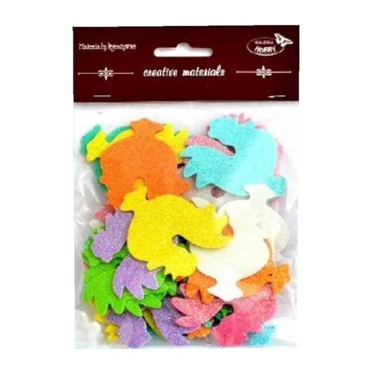 Koguciki brokatowe 32szt