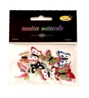 Guziki ozdobne Motylki 25mm 15szt