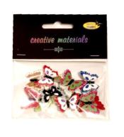 Guziki ozdobne Motylki 25mm 15szt