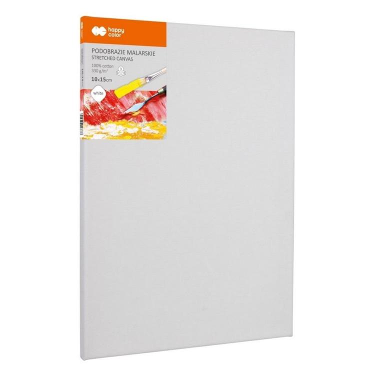 Podobrazie bawełniane 10x15cm białe HAPPY COLOR