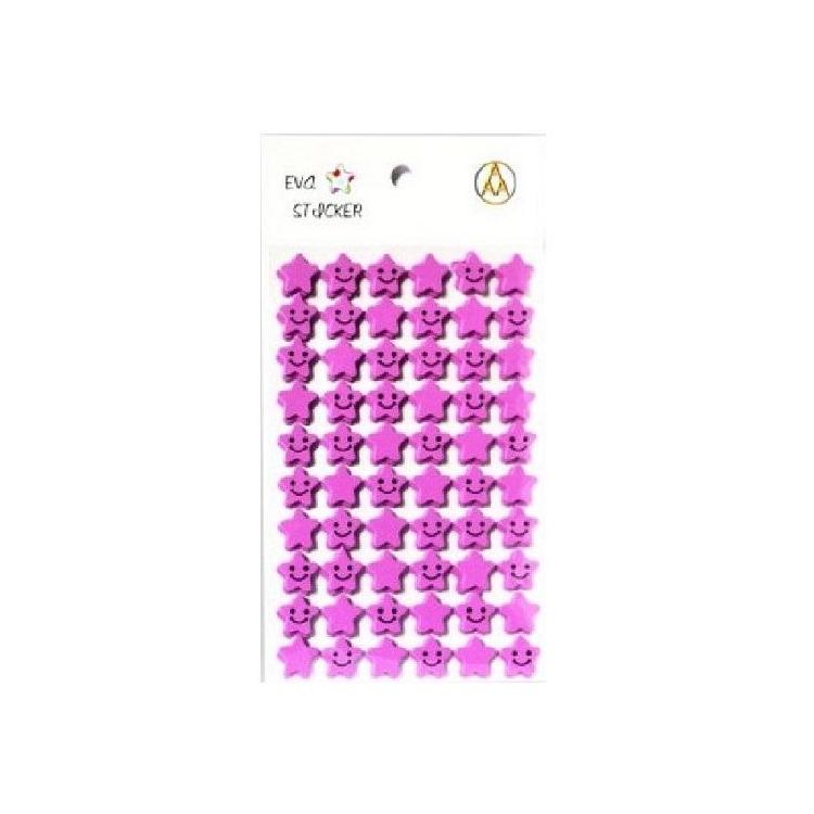 Stiker Gwiazdka piankowy liliowy