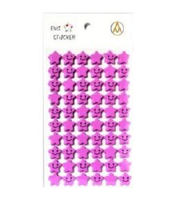 Stiker Gwiazdka piankowy liliowy