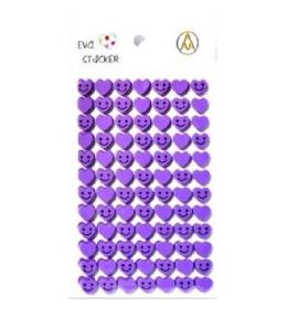 Stiker z elementami z pianki fioletowy