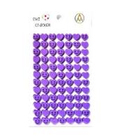 Stiker z elementami z pianki fioletowy