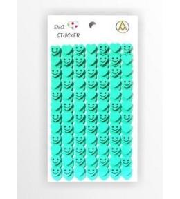 Stiker z elementami z pianki miętowy