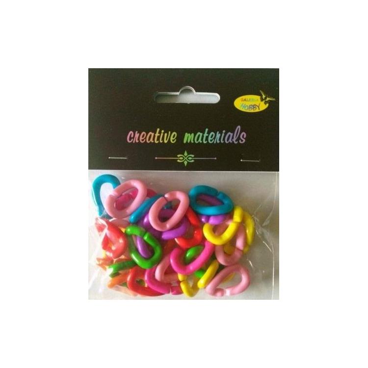 Koraliki plastikowe 15x25mm 21g