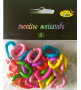 Koraliki plastikowe 15x25mm 21g