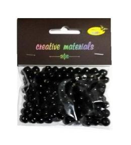 Koraliki drewniane czarne ok 26g ok150szt