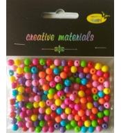 Koraliki okrągłe kolorowe 6mm ok 22g