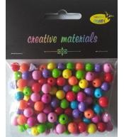 Koraliki okrągłe kolorowe 8mm ok 40g