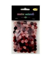 Pomopmy akrylowe brązowa 10mm 100szt