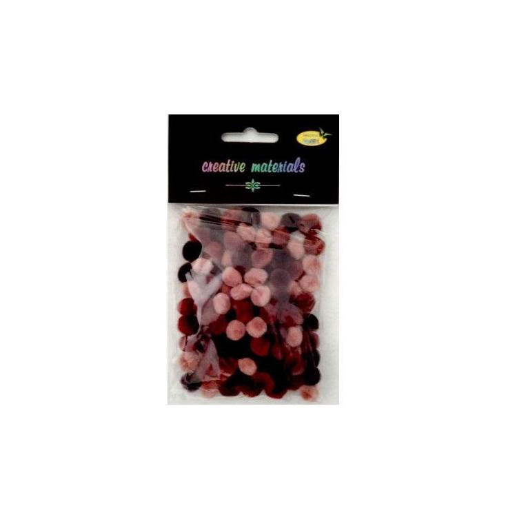 Pomopmy akrylowe brązowa 10mm 100szt