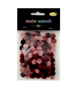 Pomopmy akrylowe brązowa 10mm 100szt