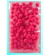 Pompony pink 10mm 100szt