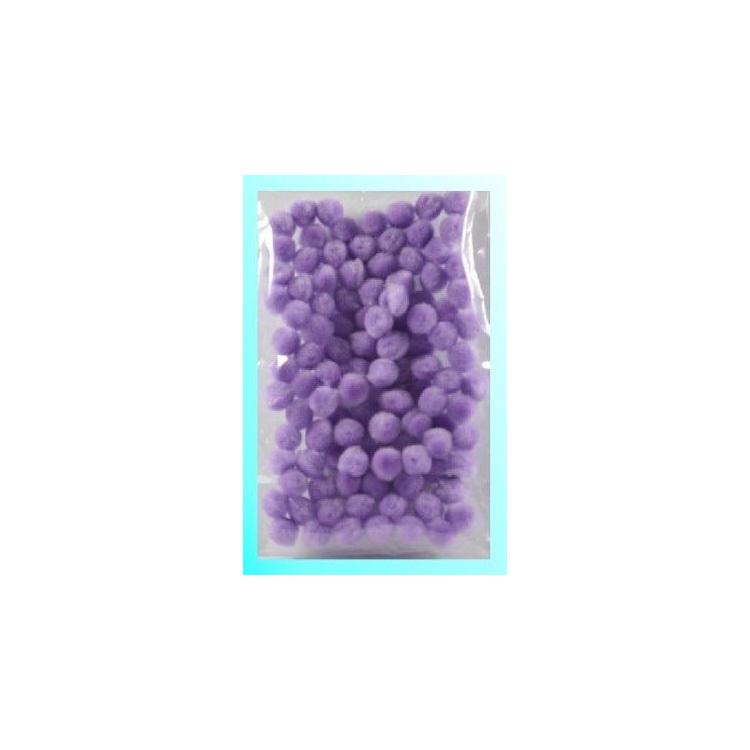 Pompony jasnofioletowe 10mm 100szt