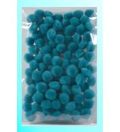 Pompony turkusowe 10mm 100szt