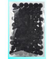 Pompony czarne 10mm 100szt
