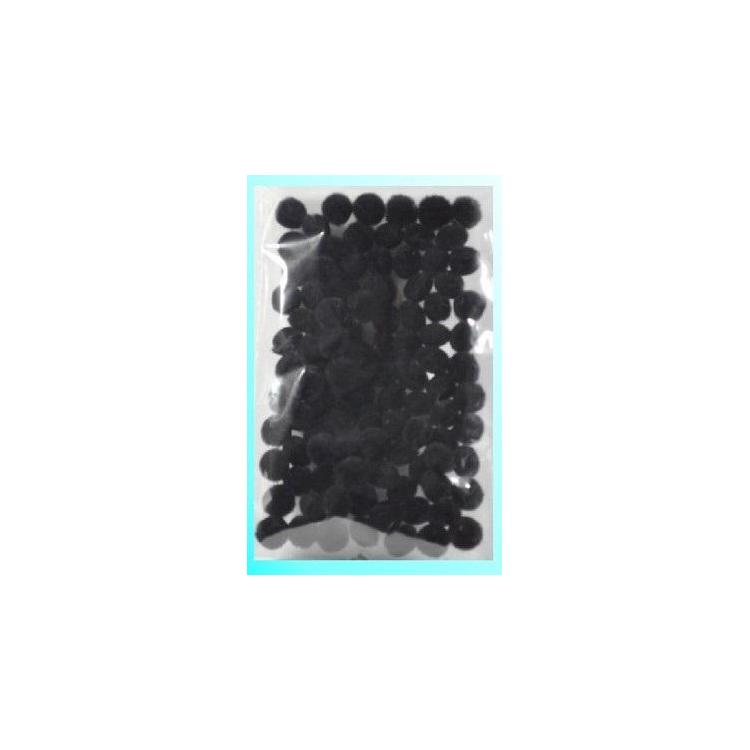 Pompony czarne 10mm 100szt