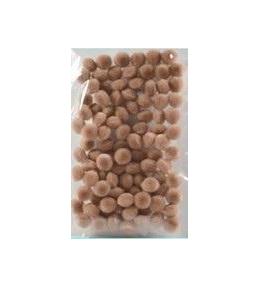 Pompony jasnobrązowe 10mm 100szt