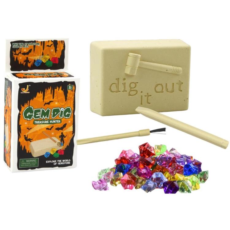 Zestaw archeologiczny Wykopaliska krysztalów mini