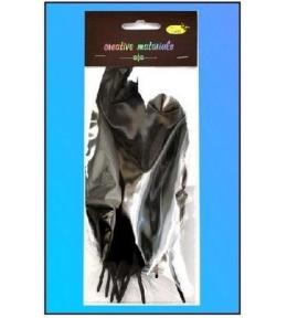 Piórka twarde czarne 10szt