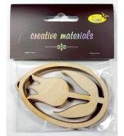 Zawieszki ozdobne pisanki tulipan 3szt