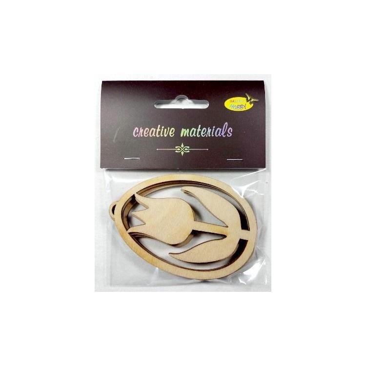 Zawieszki ozdobne pisanki tulipan 3szt