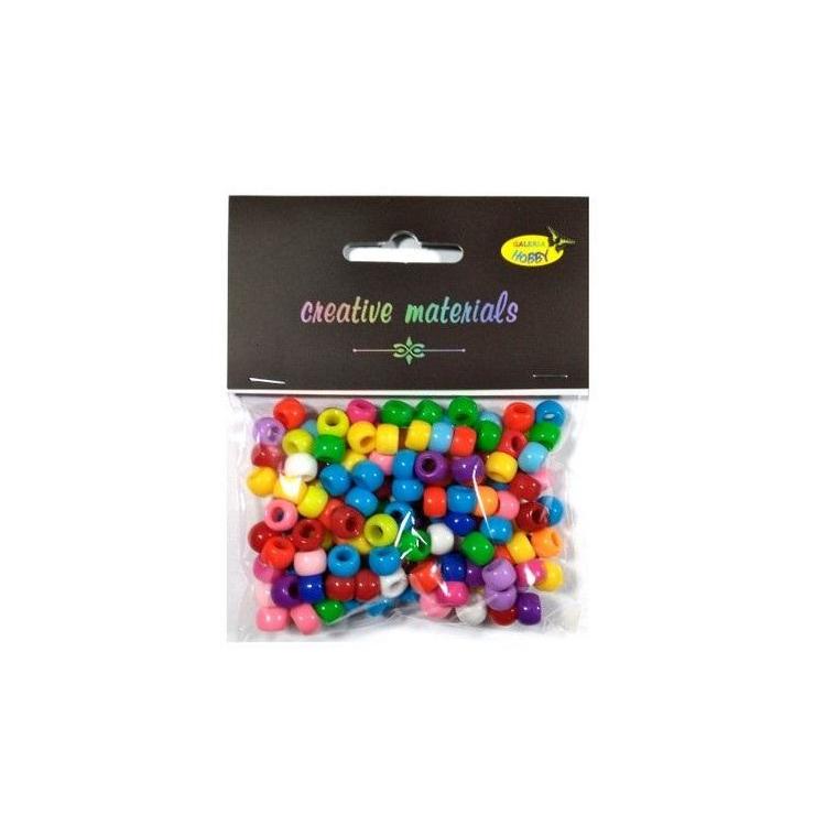 Koraliki kolorowe 6mm 35g ok.150szt