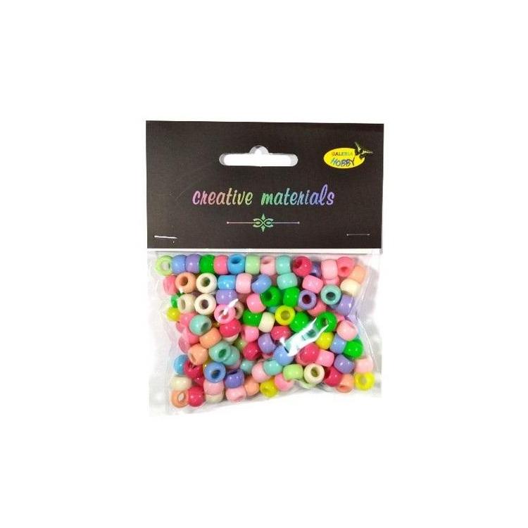 Koraliki pastelowe 6mm 35g ok.150szt