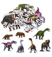 Zestaw naklejek z dinozaurami 4-7cm 50szt
