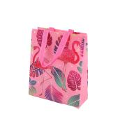 Torba prezentowa Flamingi różowa 30,5x24,5x10cm