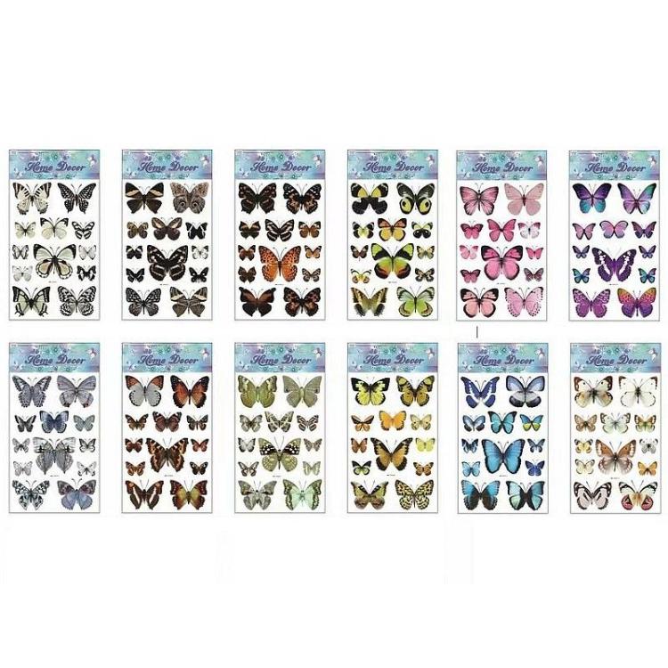 Naklejki motyle 60x31cm MIX