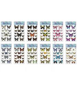 Naklejki motyle 60x31cm MIX