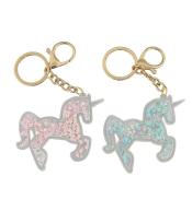 Brelok jednorożec przeroczysty MIX
