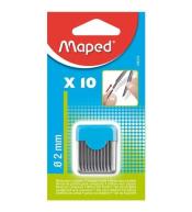 Wkłady do cyrkli - grafit 2 mm 10 sztuk MAPED